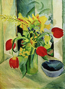 A.Macke, Stillebenn mit Tulpen by klassik art