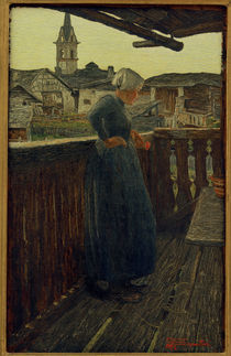 Giovanni Segantini, Auf dem Balkon von klassik art