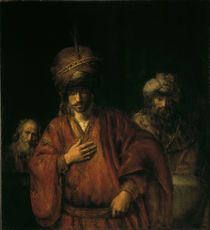 Rembrandt, Haman in Ungnade by klassik art