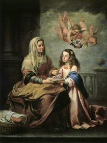 B.E.Murillo, Erziehung Jungfrau Maria by klassik art