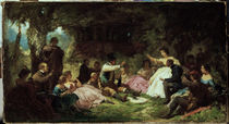 C.Spitzweg, Das Picknick/ um 1864 by klassik art