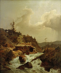 A.Achenbach, Norwegische Landschaft von klassik art