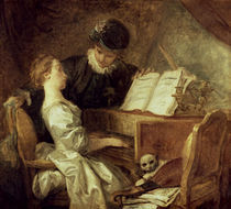 Fragonard, Die Musikstunde by klassik art