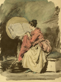 J.H.Fragonard, Lesendes Maedchen von klassik art