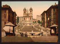 Rom, Spanische Treppe / Photochrom by klassik art