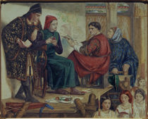 Giotto portraetiert Dante/ D.G.Rossetti von klassik art