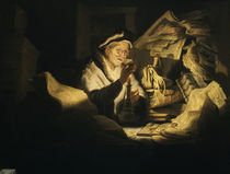 Rembrandt/ Der Geldwechsler/ 1627 von klassik art