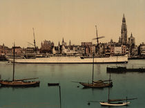 Antwerpen, Hafen, Dampfer 'Preussen' by klassik art