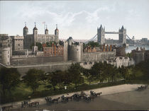 London, Tower Bridge / Photochrom 1900 by klassik art