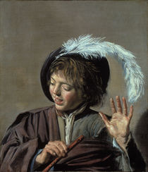 Frans Hals/ Singender Knabe mit Floete by klassik art