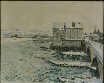 A.Sisley, Bruecke von Moret im Winter von klassik art