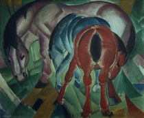 Franz Marc, Stute mit Fohlen by klassik art