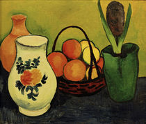 A.Macke, Weisser Krug mit blauen Fruechten by klassik art