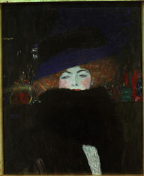 G.Klimt, Dame mit Hut und Federboa by klassik art