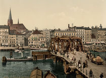 Stettin, Hansabruecke / Photochrom von klassik art