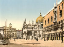 Venedig, Markusplatz / Photochrom by klassik art