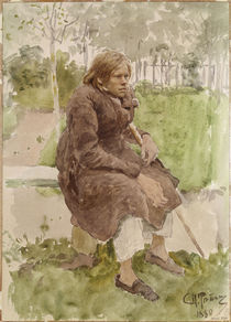 Ilja Repin, Der Krueppel/ 1880 von klassik art