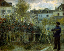 Claude Monet beim Malen/ Gem.v.Renoir by klassik art