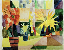 August Macke, Garten am Thunersee von klassik art