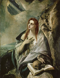 El Greco, Die buessende Magdalena by klassik art