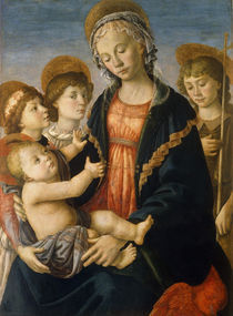 Botticelli, Maria mit Kind, Johannes.. von klassik art