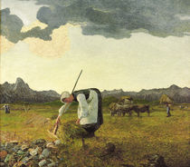 Giovanni Segantini, Die Heuernte by klassik art