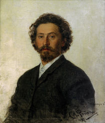 Ilja Repin, Selbstbildnis 1887 by klassik art