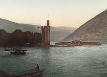 Bingen, Maeuseturm / Photochrom von klassik art