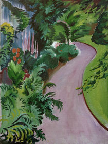 August Macke, Gartenweg by klassik art