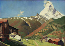 F.Vallotton, Aussicht von Zermatt by klassik art