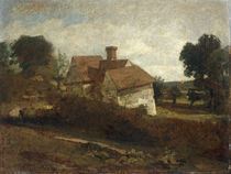 J.Constable, Landschaft mit Huetten von klassik art