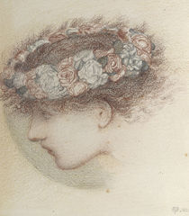 E.Burne Jones, Kopfstudie fuer Amor von klassik art