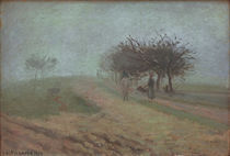 C.Pissarro, Nebliger Morgen in Creil by klassik art