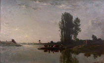 C.F.Daubigny, Die Faehre bei Bonnieres by klassik art