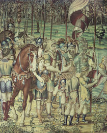 Scipio und Hannibal / Bildteppich 1550 von klassik art