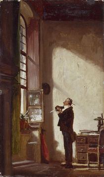 Carl Spitzweg, Der Schreiber/um 1855-60 by klassik art