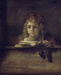 Rembrandt, Titus am Schreibpult by klassik art