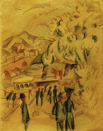 August Macke, Der Weg zur Laendte by klassik art