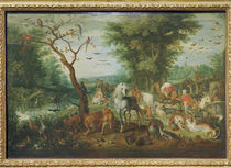 J.Brueghel d.Ae., Paradieslandsch.m.Arche by klassik art