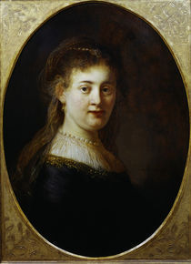 Rembrandt, Saskia mit Schleier von klassik art