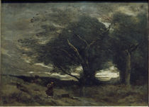 Camille Corot, Windstoss von klassik art