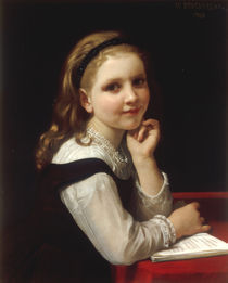 W.A.Bouguereau, Kleines Schulmaedchen by klassik art