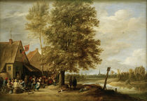 David Teniers d.J., Wirtshaus am Fluss by klassik art