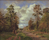 C.Pissarro, Die Strasse von Louveciennes by klassik art