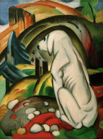 Franz Marc, Der weisse Hund by klassik art