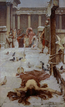 J.W.Waterhouse, Heilige Eulalia by klassik art