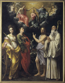 G.Reni, Kroenung Mariae mit vier Heiligen by klassik art