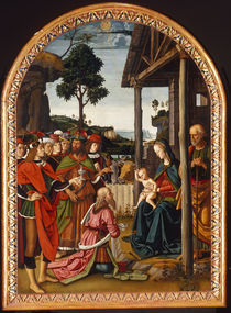 Perugino, Anbetung der Koenige by klassik art