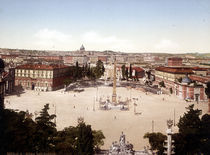 Rom, Piazza del Popolo / Photochrom von klassik art