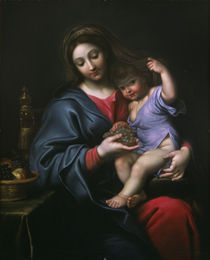 Pierre Mignard, Madonna mit den Trauben von klassik art